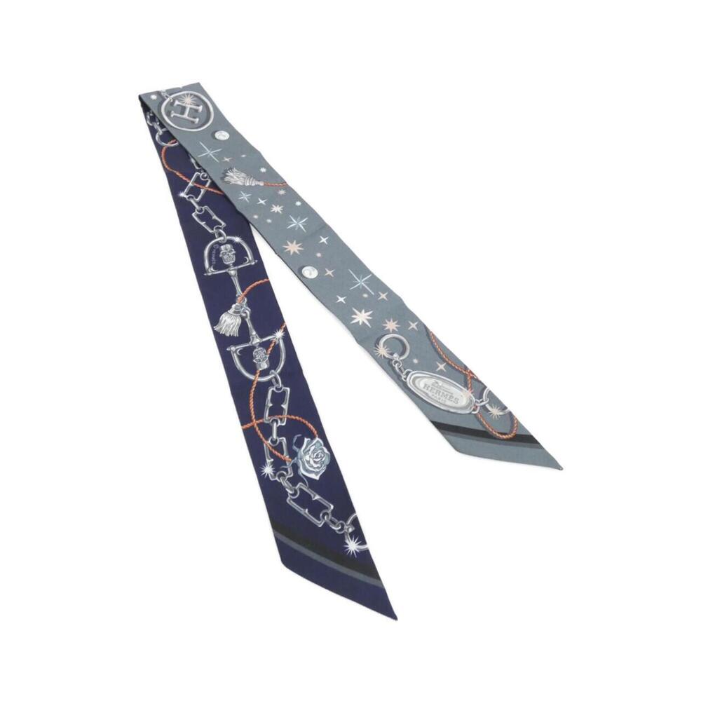 Hermes C'EST LA FETE Twilly 062743S Scarf Muffler